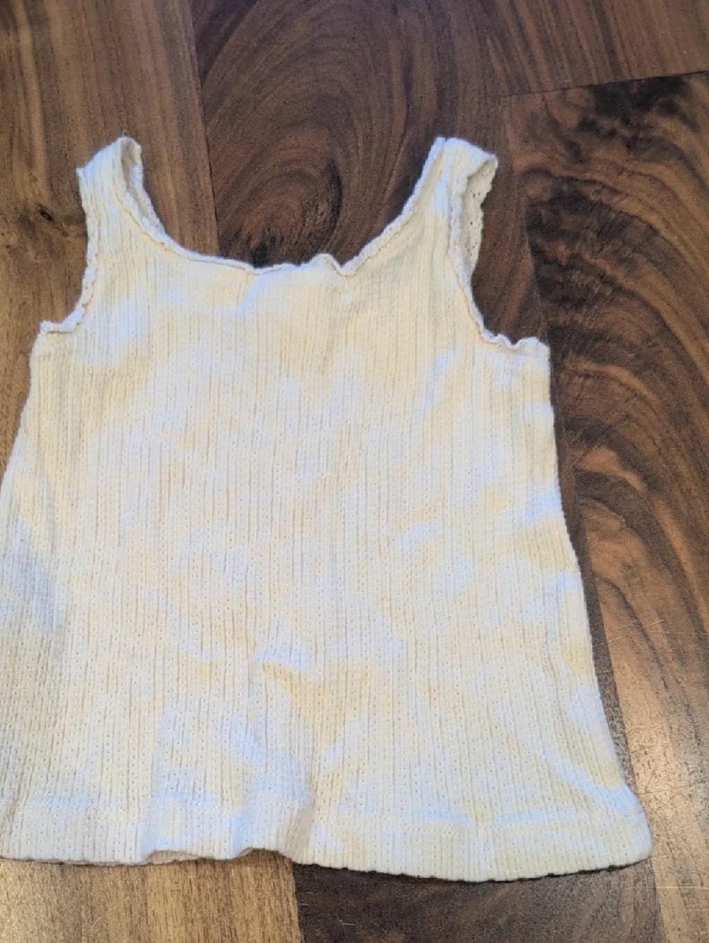 Zara Soft Cream Ribbed Button-Front Tank - Picture 3 of 3